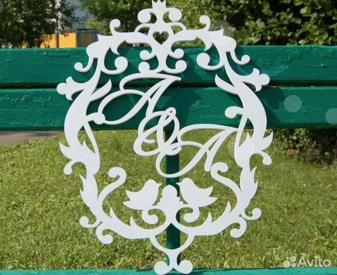 Монограмма на свадьбу (разные размеры)