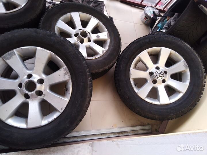 Диски tiguan + резина mishlen r16