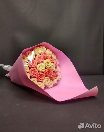 Розы из Бельгийского Шоколада - 29 шт в Букете