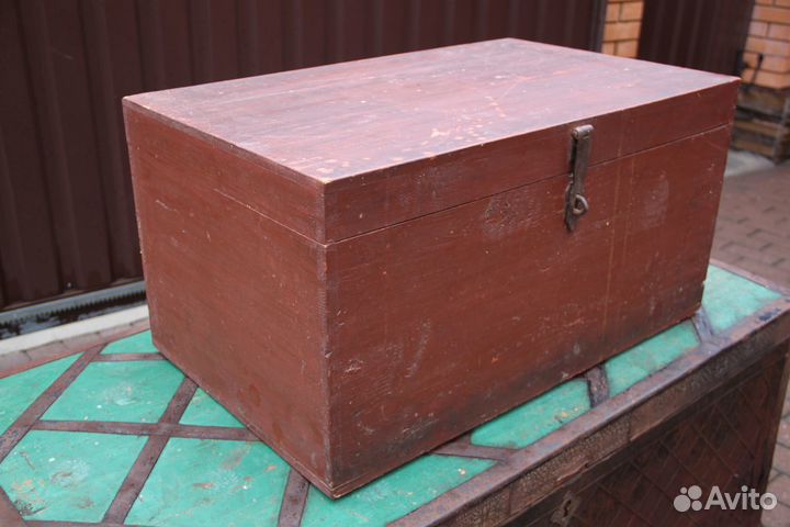 Сундук маленький антикварный деревянный 19 век