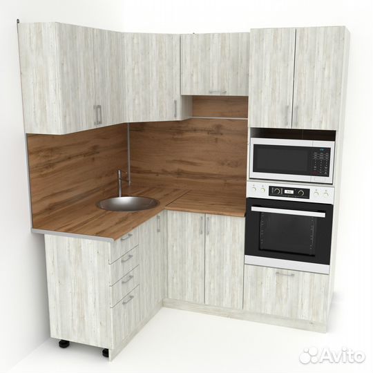 Кухонный гарнитур угловой 1.8 м х 1.4 м