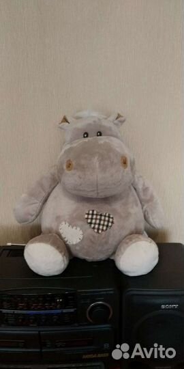 Мягкая игрушка бегемот 33 -35см