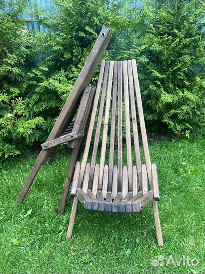 Кресло садовое кентукки, шезлонг, стул деревянный