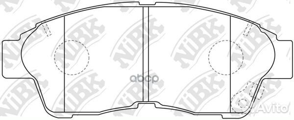 Колодки пер. toyota carina E, caldina, RAV 4 95
