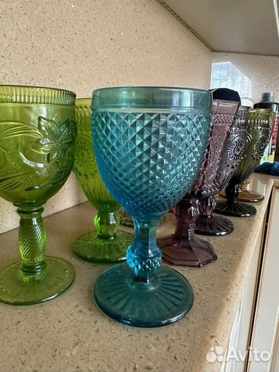 Стаканы цветное стекло