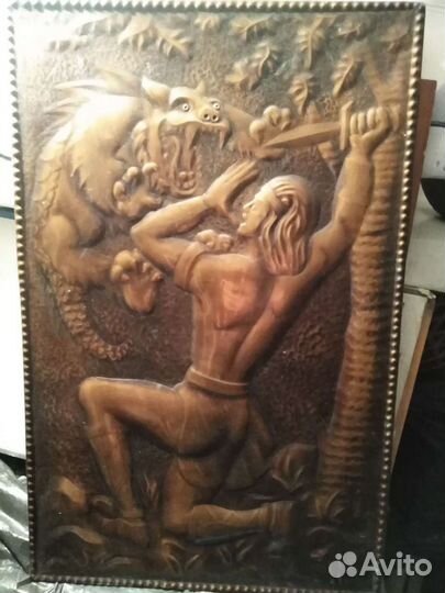 Картина медная чеканка СССР