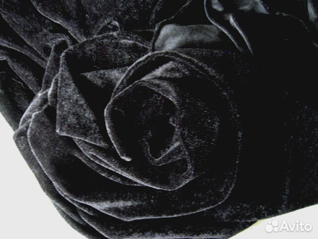 Черный велюр для тех, кто шьёт