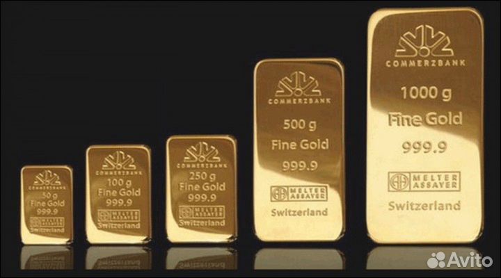 Золото слитки