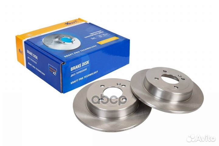Диск тормозной задний KT 016030 Kraft