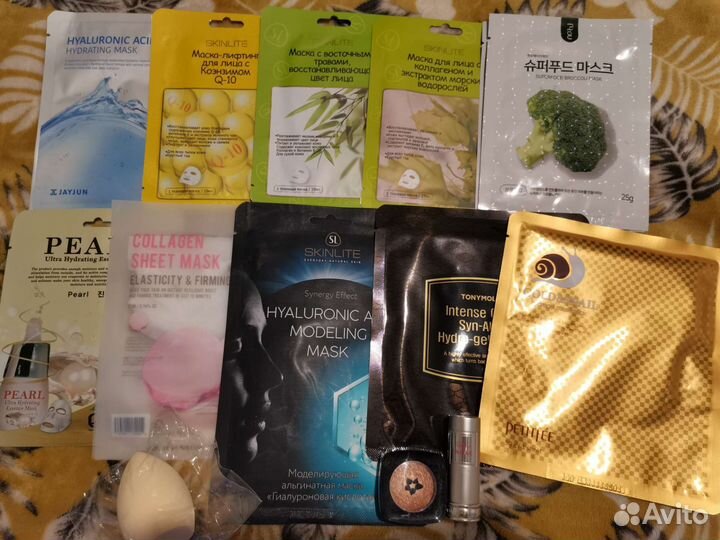 Набором: помада Lancome, тени Л'Этуаль, маски