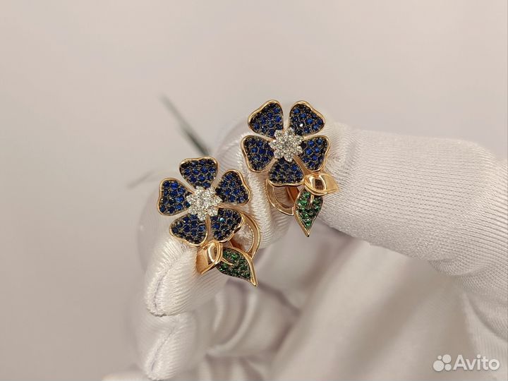 Золотые серьги