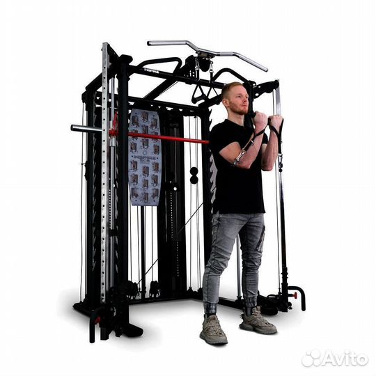 Машина Смита с грузоблоками и турником inspire SCS