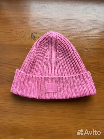 Шапка 3-5 лет acne studios розовая