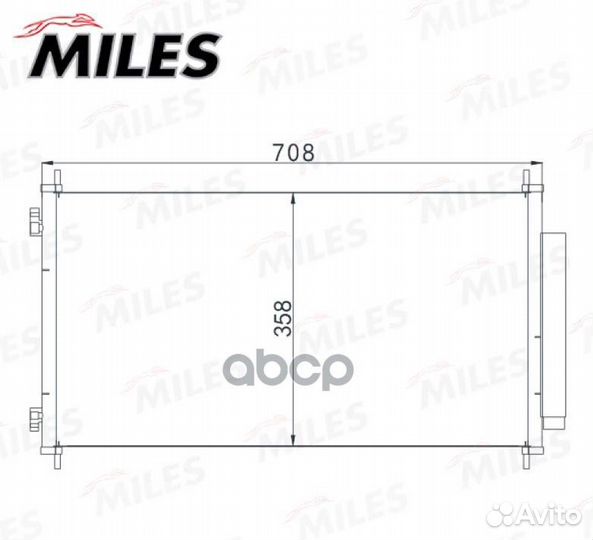 Радиатор кондиционера (паяный) honda CR-V 2.0/2