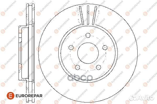 Диск тормозной ford mondeo III 00- перед.вент