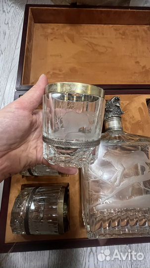 Набор графин и стаканы (штоф и 6 стаканов)
