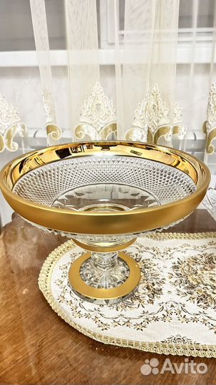 Хрустальная ваза для фруктов