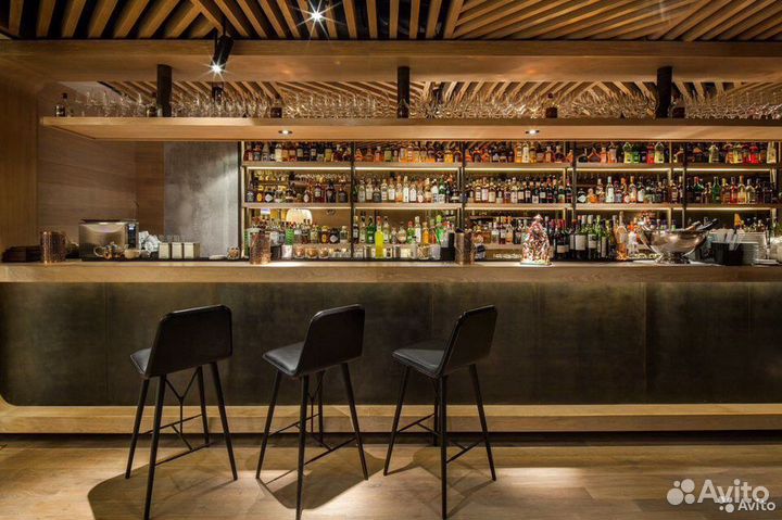 Барная стойка с полками, стойки для кофейни