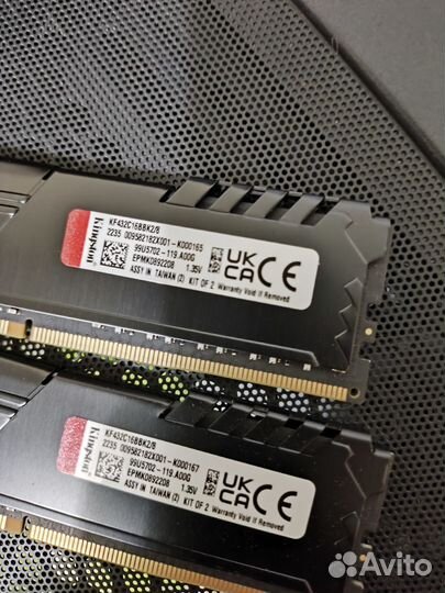 Оперативная память ddr4 hyperx fury 8gb 3200