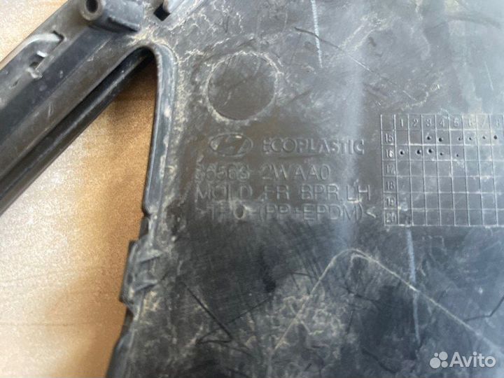 Накладка бампера передняя левая Hyundai Santa Fe 3