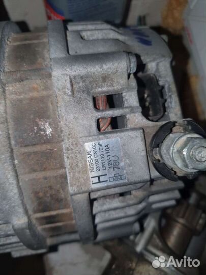 Генератор и стартер на ниссан тиана 31 2005г