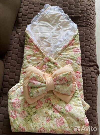 Конверт одеяло на выписку лето-весна-осень