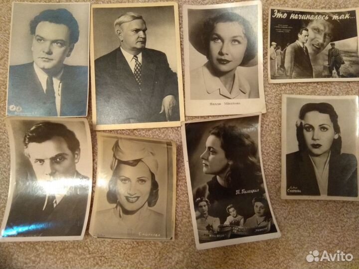 Открытки, фото и книга артисты советского кино