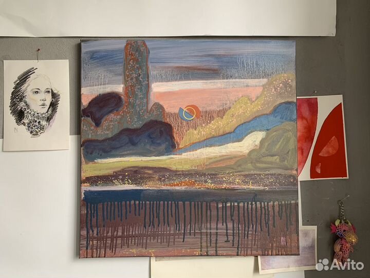 Картина маслом на холсте абстракция