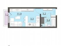 Квартира-студия, 22,2 м², 3/25 эт.