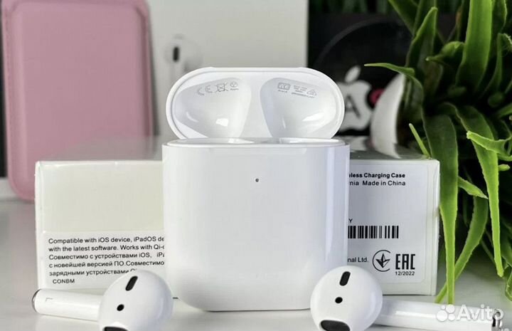 AirPods 2 Premium (Доставка до двери + Чехол)