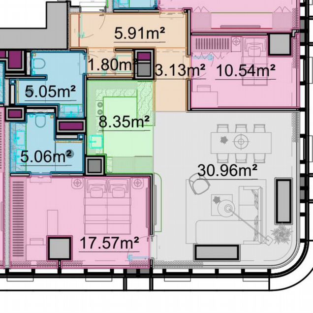 4-к. квартира, 113 м² (Армения)