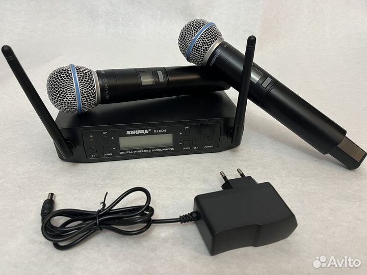 Радиосистема с 2мя микрофонами shure glxd4