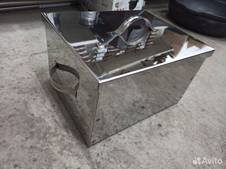 Коптильня горячего копчения 35х25х20 нерж