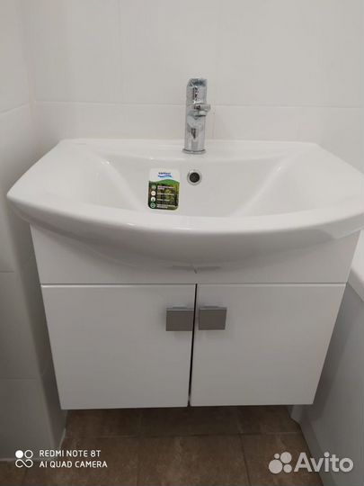 Тумба раковина комплект для ванной новый инсталяци