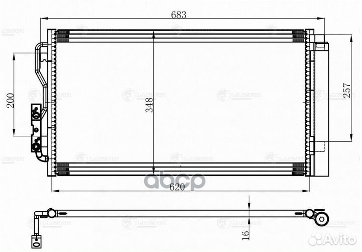 Конденсер BMW F20/F30-F31 1.4-3.6/1.6D-3.0D 10