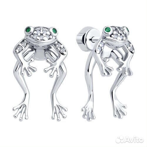 Серьги sokolov из серебра, 94027024