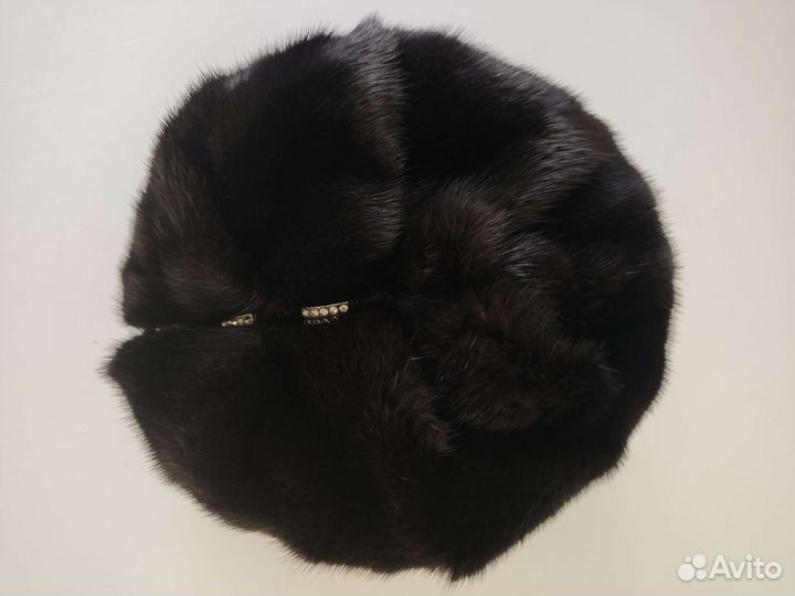Шапка норковая женская черная