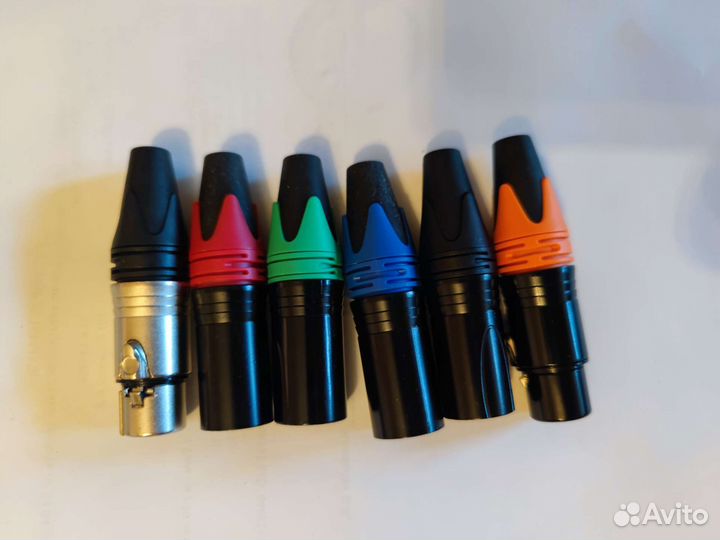 Разъемы XLR male female (пара) 2 штуки