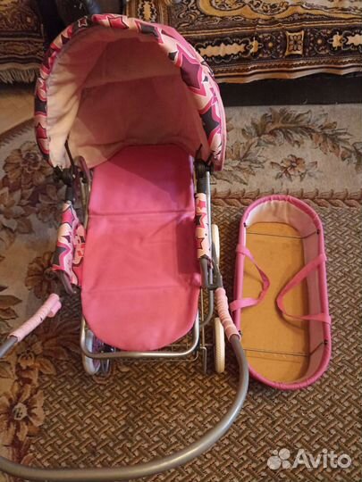 Коляска для девочек 3 в 1