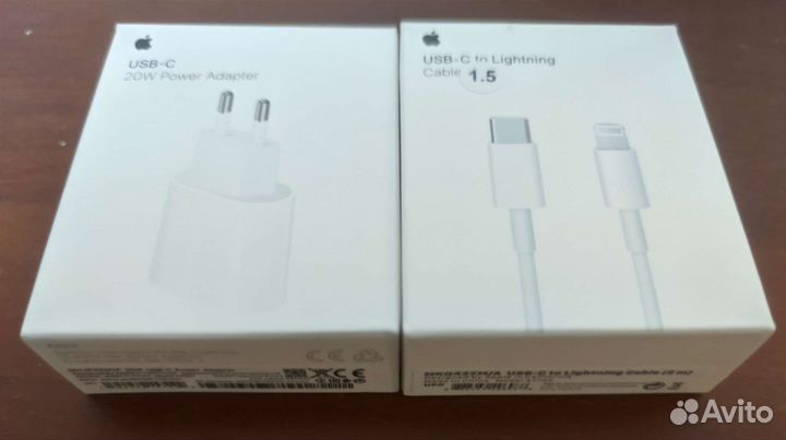 Зарядка для iPhone и Android Блок, кабель 1.5m