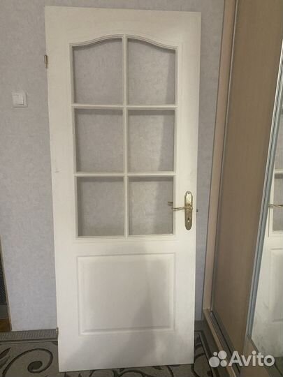 Дверь деревяная без стекла 203 на 81