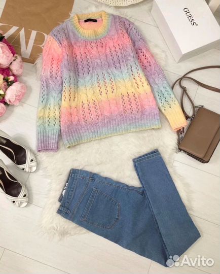 Свитер М/L мягкий градиент