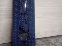 Набор: галстук, платок, запонки, зажим галстука
