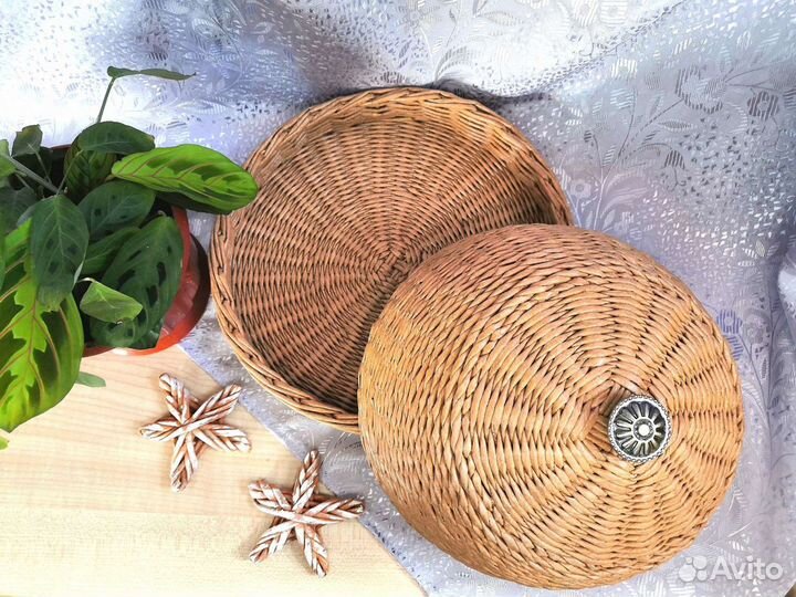 Хлебница, корзина плетеная