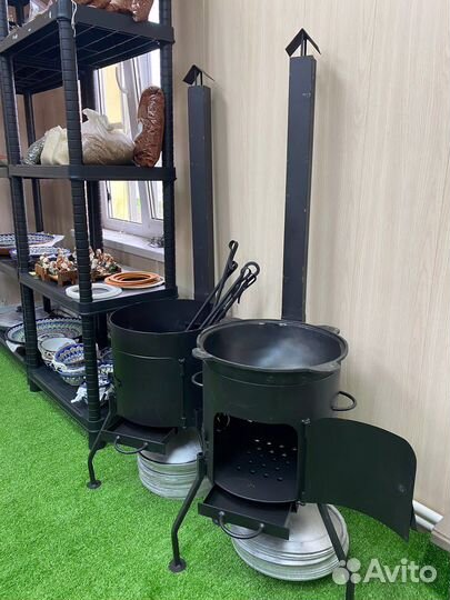 Казан чугунный с крышкой