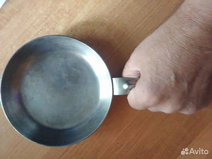 Сковородка нерж 15 см вес 460 грамм
