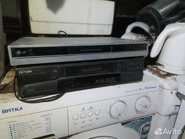 Видеомагнитофон VHS Funai и DVD LG (на запчасти)