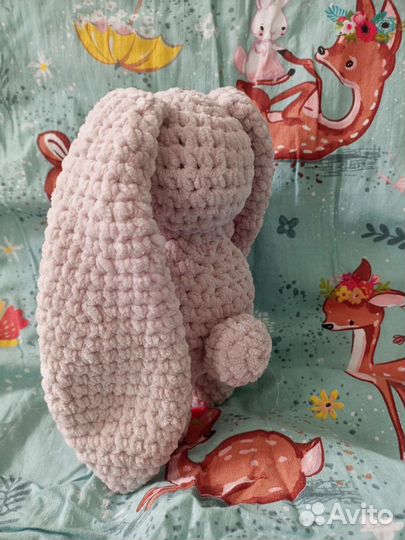 Мягкая игрушка Заяц Плюшевый Вязаный