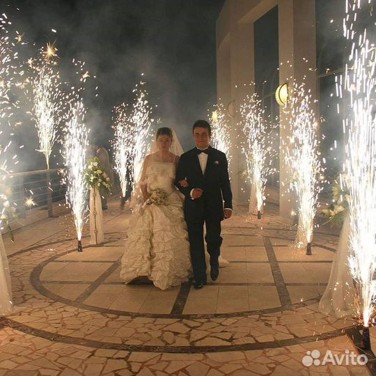 Свадебные холодные фонтаны