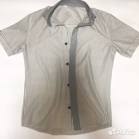 Детская рубашка в полоску